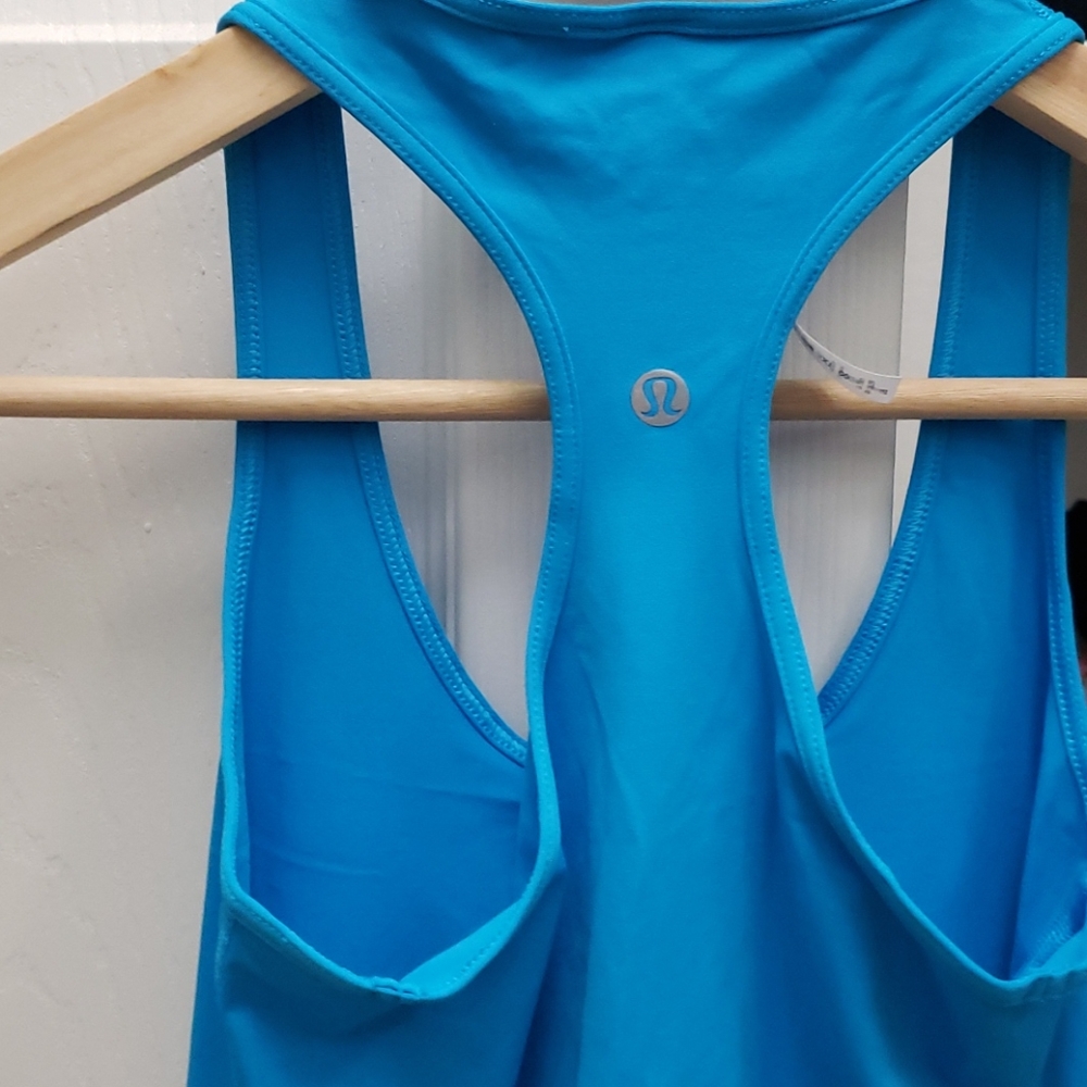 Aqua Lululemon Racer Back Tank - Picture 4 of 4